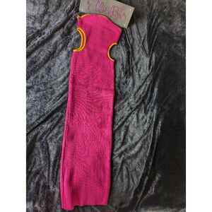 NWOT Pink /Orange Cut Out Sweater Dress S